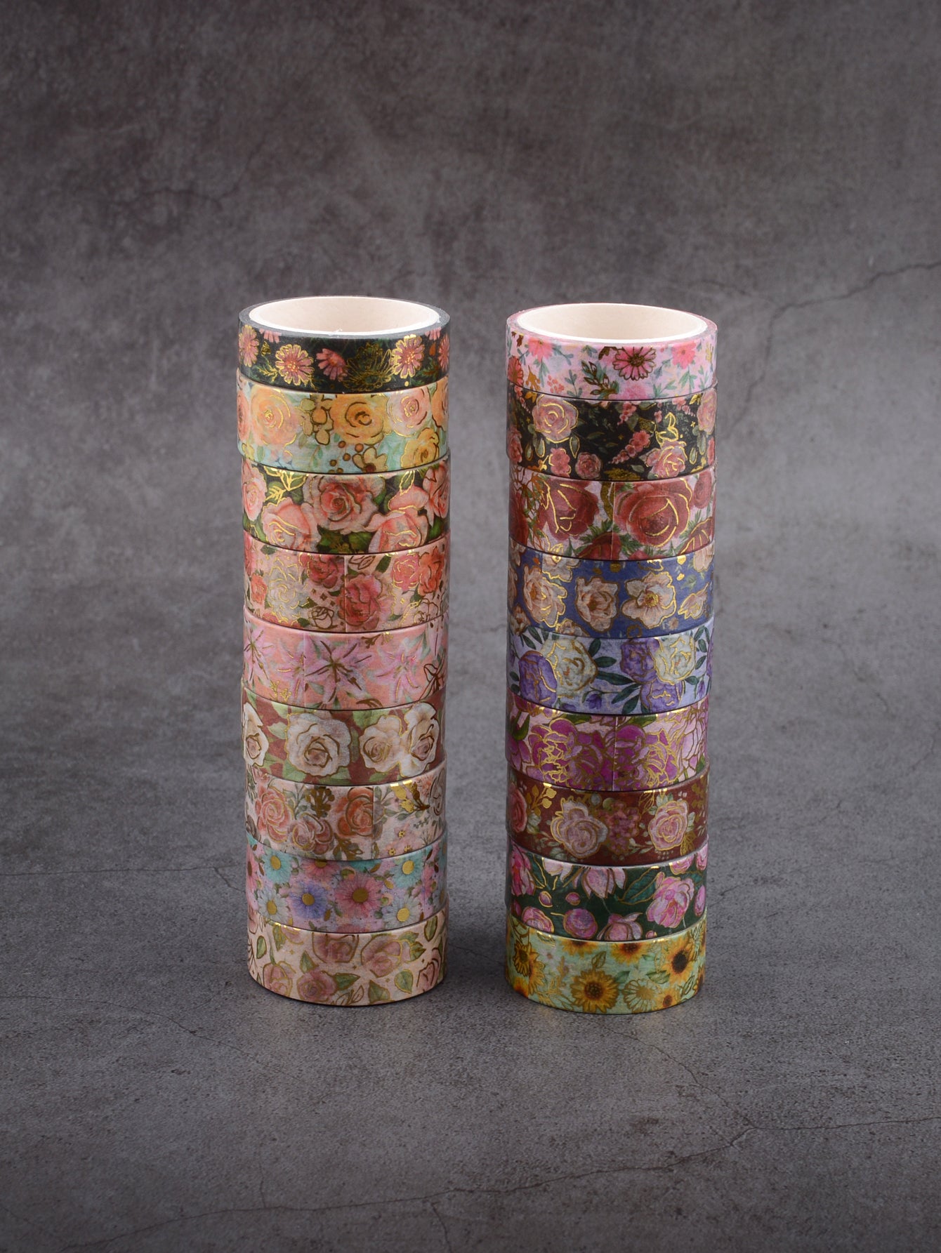 18 Rolls of Vibrant Floral Pattern Washi Tape - Perfect for Crafting, Scrapbooking, and DIY Projects - 3m/118in Long, Non-Waterproof, Easy to Tear and Reusable