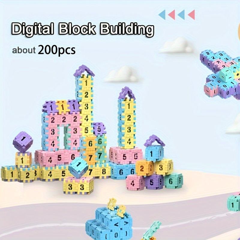 DIY Building Toys - Digital Block Building Set for Youngsters - Educational Intellectual Toys, Halloween/Thanksgiving Day/Christmas Gift