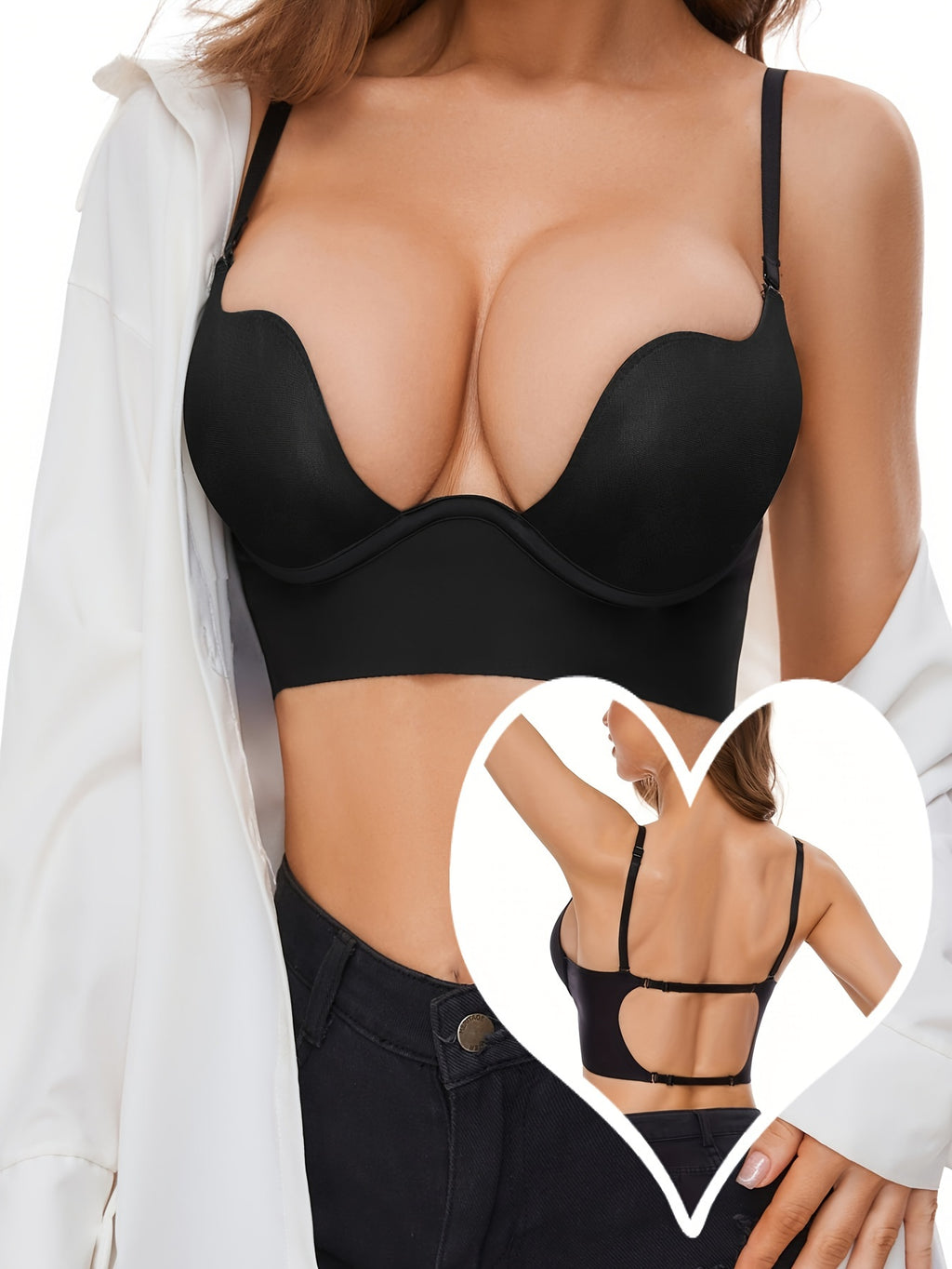 Seamless U-Shaped Back Bra with a Pure And Alluring Design