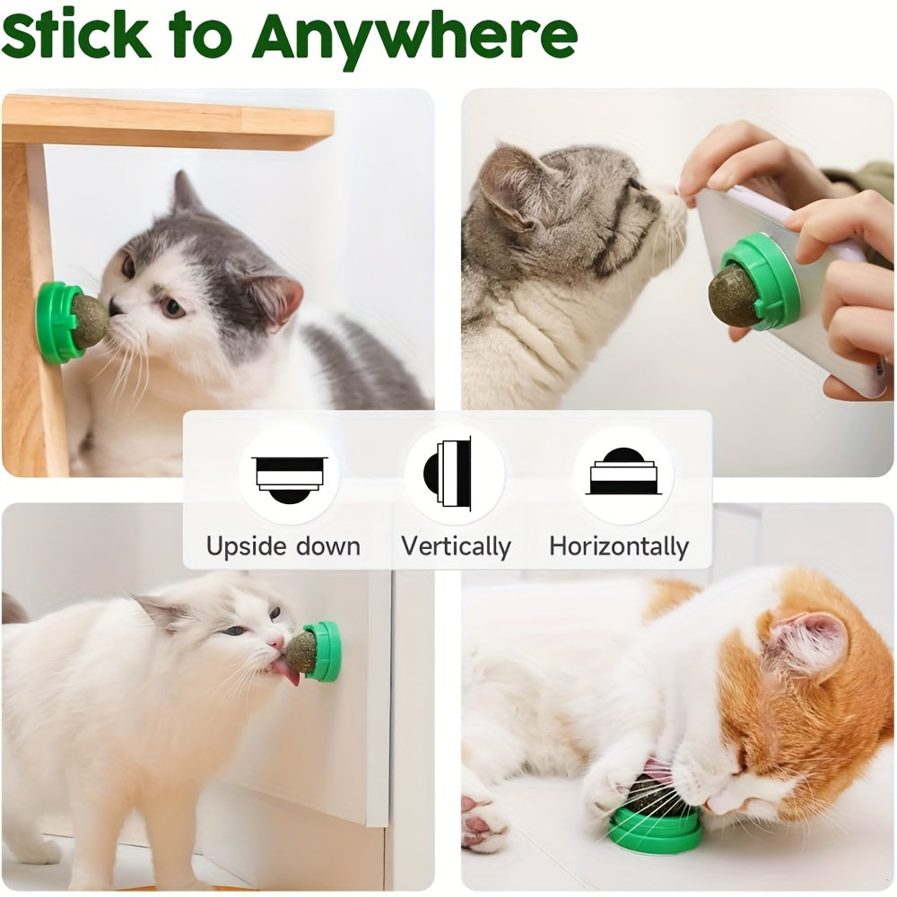 4 Pcs Whisker Delight Catnip Balls - Natural Energy Boosters