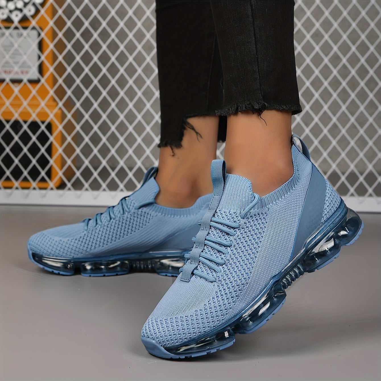 Ultra Lightweight Breathable Mesh Running Shoes - Stabilizing Support, Non Slip Sole, Wear Resistant Fabric Upper - Perfect for Summer, Stability and Casual Versatile Sports