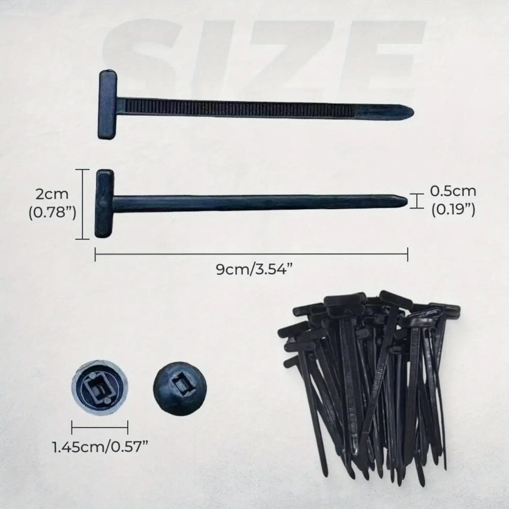 100/20/30/50pcs Heavy-Duty Nylon Cable Tie Buckles - Heavy Duty Plastic Cable Ties
