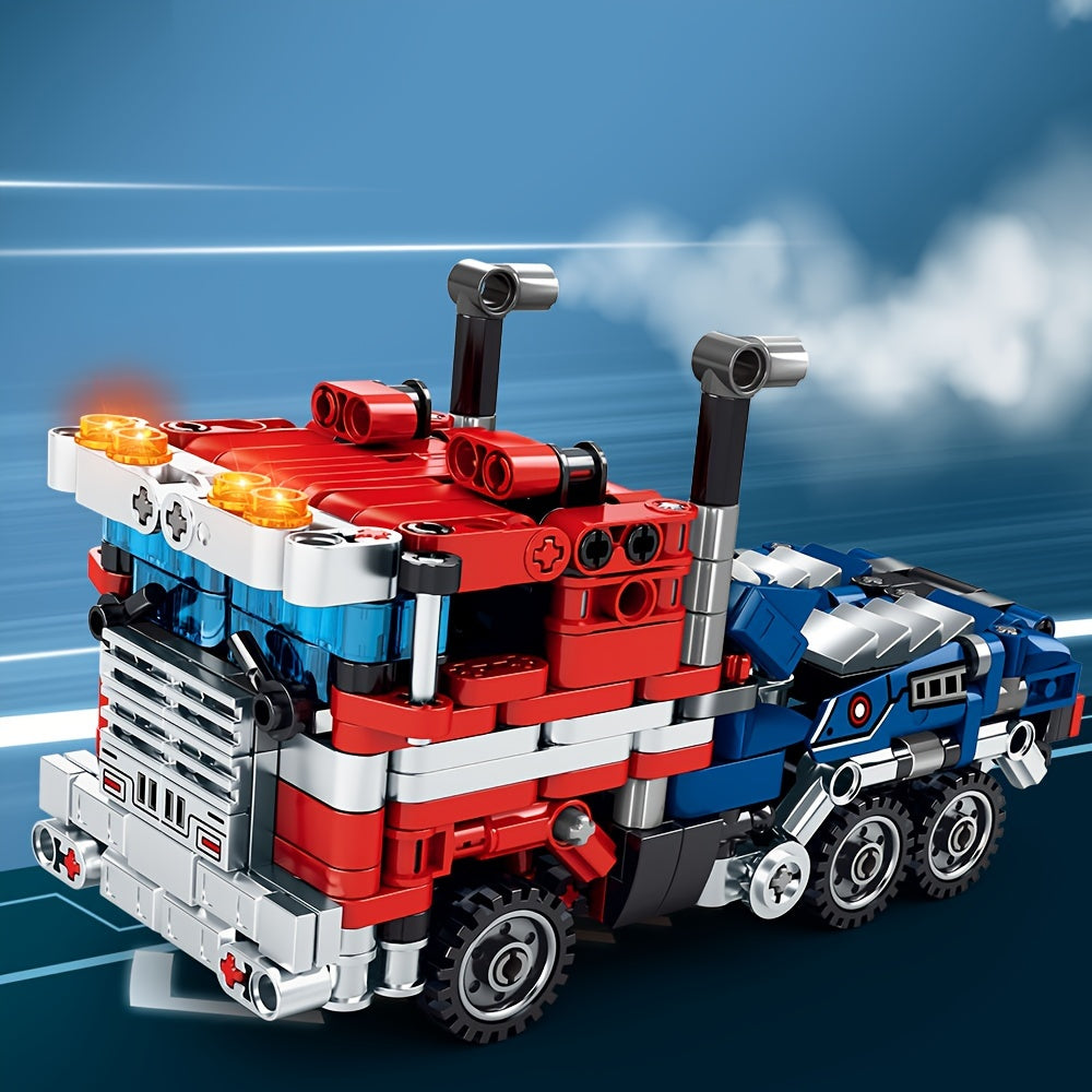 Transform Robot Building Toy Set, Construction STEM Toys, Transforming Robot Building Kit, Blocks Toys, Compatible with Legoed particles
