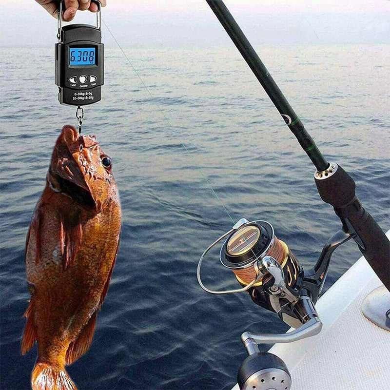 1pc Portable Digital Fishing Scale with Hanging Hook -