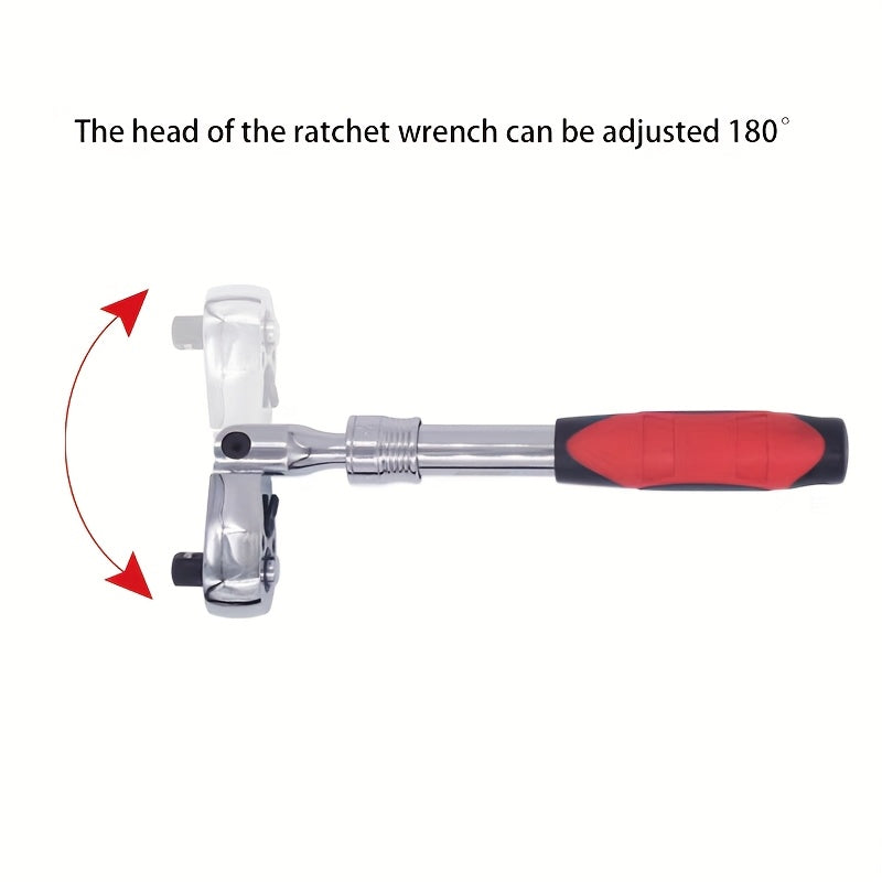 4pcs wheel hub protection hexagonal deep socket/ratchet wrench set, 1/2" drive, metric 17, 19, 21mm wheel guard six-point deep socket, 1/2" oscillating and telescopic