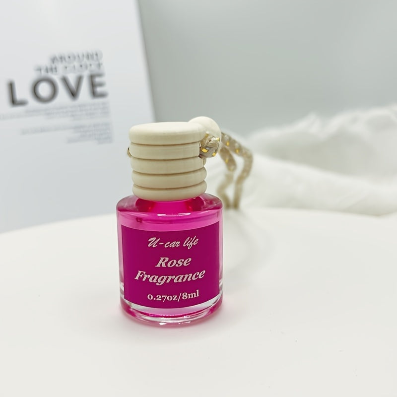 1PC Car Air Fragrance Oil Diffuser, Car Air Freshener, Car Oil Air Freshener, Car Oil Diffuser, Wood Automotive Air Fresheners, Long Lasting Car Air Freshener 8ml