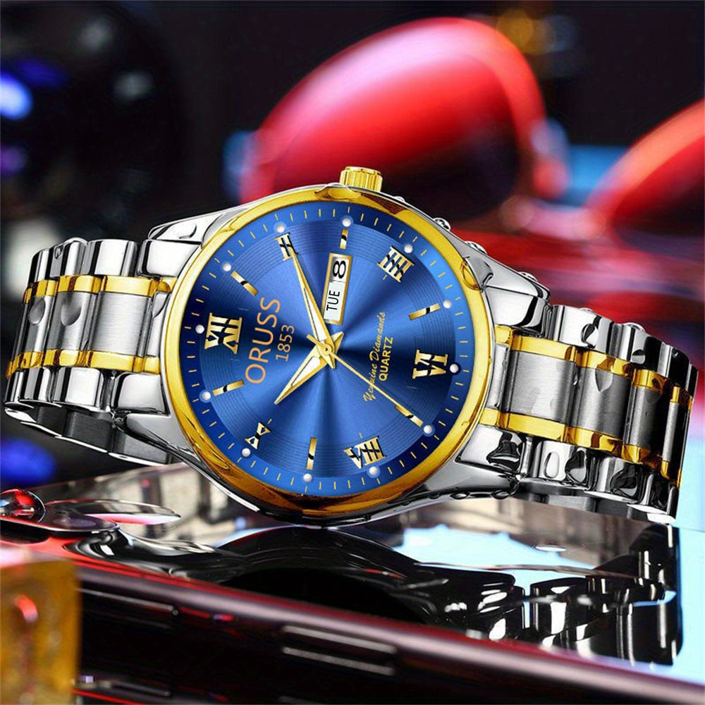 Classis Men's Watch Waterproof Luminous Durable Business Sports Wrist Watch, Ideal choice for Gifts