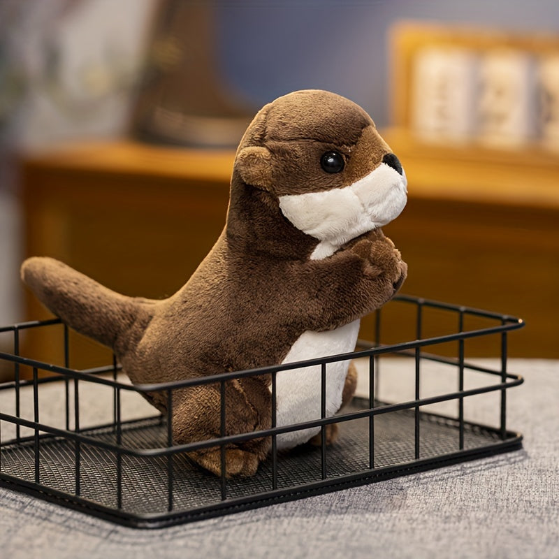 Adorable Simulation Otter Plush Toys - Soft, Cuddly, Realistic Design - Perfect for Home Decor, Sofa Embellishments, Birthdays, Holidays - Gift for Friends & Family