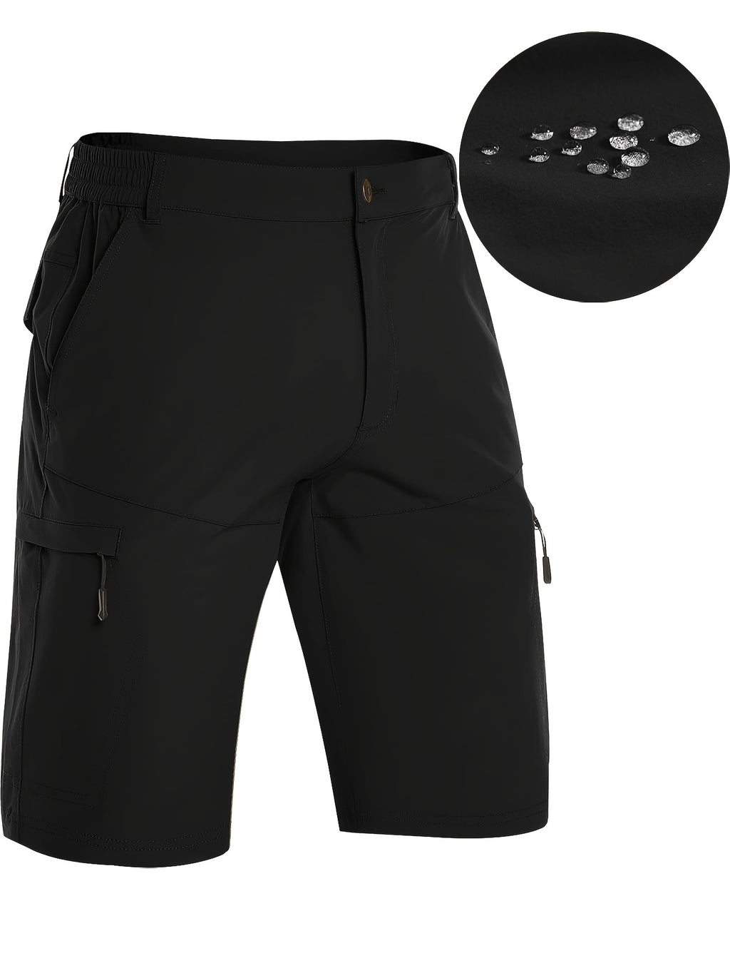 Lightweight, Breathable Men's Nylon Sports Shorts with Moisture-Wicking, Water-Resistant, and Pockets for Hiking, Running, Training, Golf, Cycling, Daily & Casual Wear, Spring, Summer, Fall, Winter