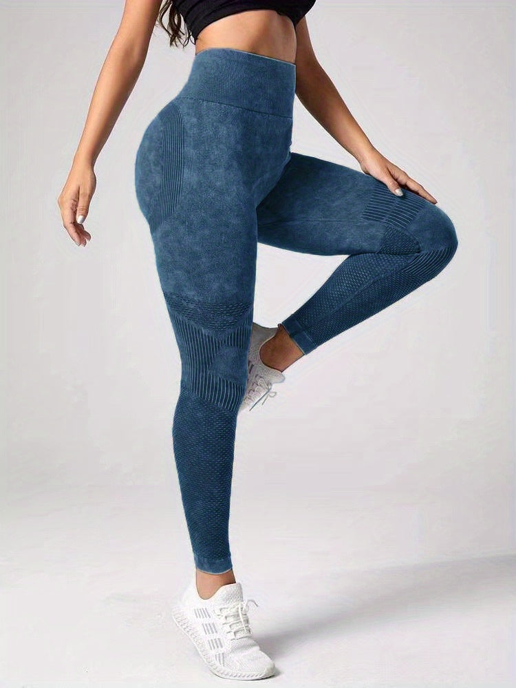 Women's High Waist Yoga Leggings - Elastic and Breathable Fitness Pants for Sports and Activewear