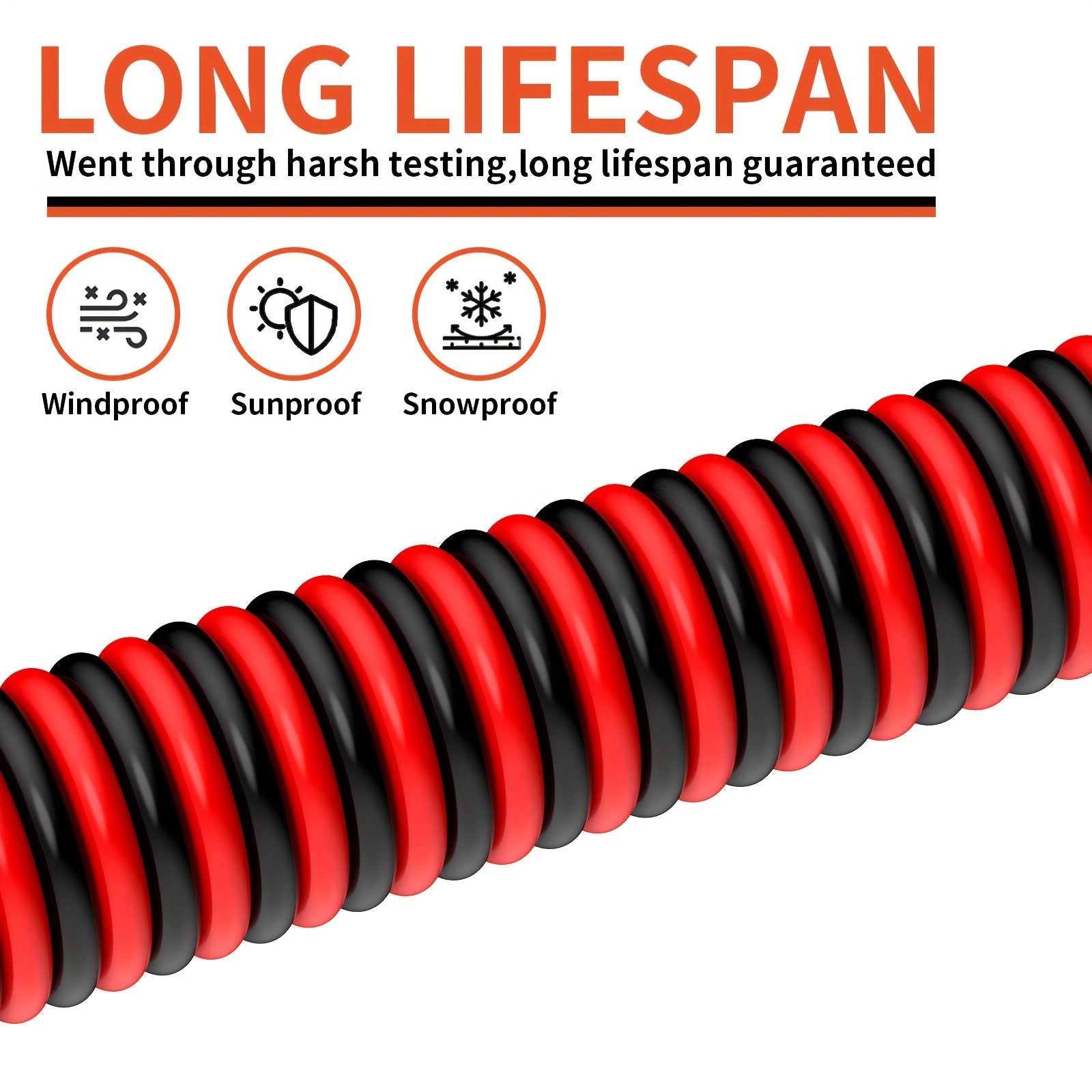 Flexible 2-Conductor Extension Cord - 12/14/16/18 Gauge, Red & Black, PVC Copper Clad Aluminum Wire for Speakers, LEDs, Automotive Use, Low Voltage, Electrical Wire, Speaker Wire