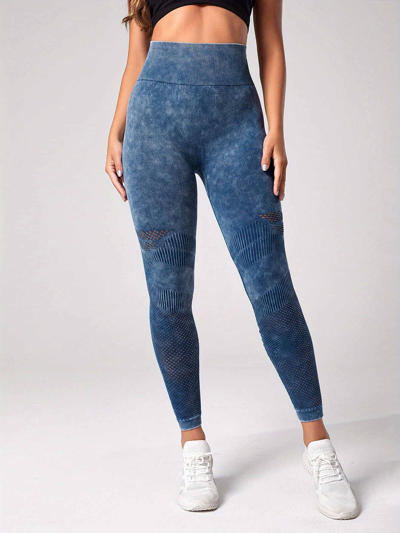 Women's High Waist Yoga Leggings - Elastic and Breathable Fitness Pants for Sports and Activewear