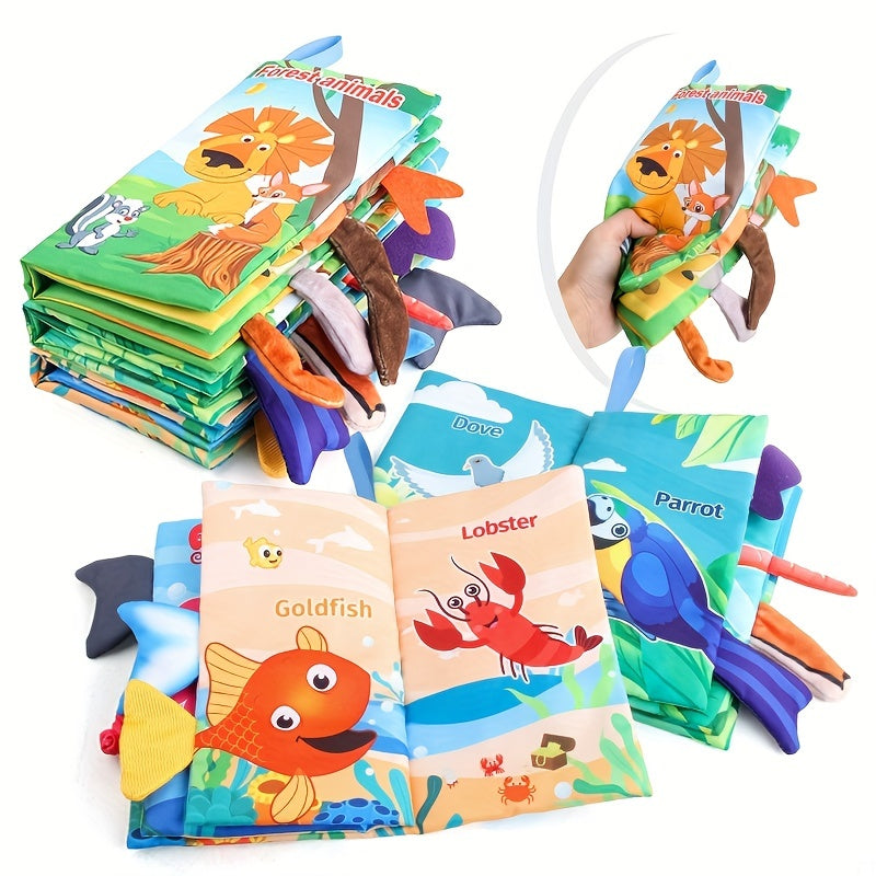 Books - Toys Gifts Touch Feel First Cloth Crinkle Soft Books Tummy Time Toyslearning Sensory Toys Stroller Toys Christmas Halloween Thanksgiving Giftschristmas Stocking Stuffers, Christmas Stocking Stuffers
