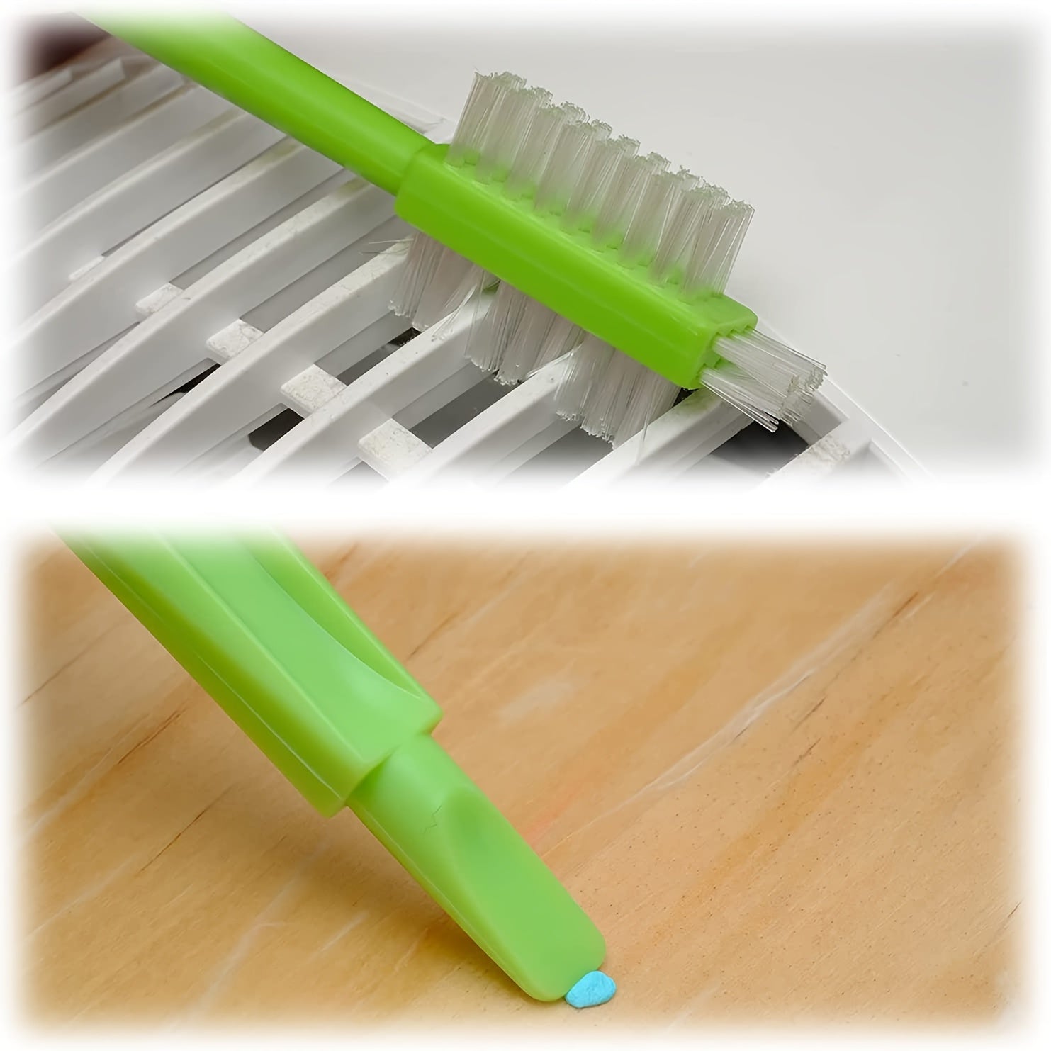 4pcs Grout Cleaning Brush Set with Handle - Durable Nylon & Food-Grade PP, R