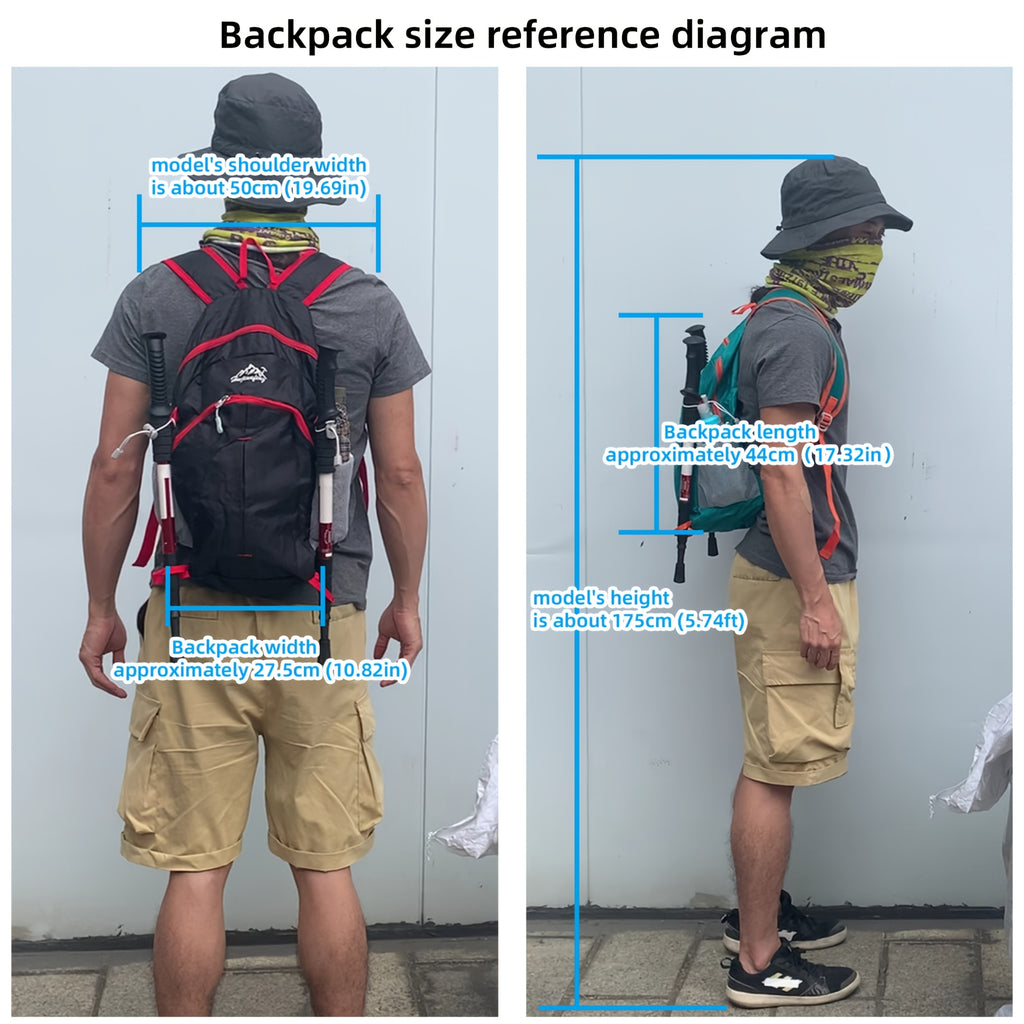 18L Outdoor Sports Backpack Ultra-light Large Capacity Folding Backpack Mountaineering