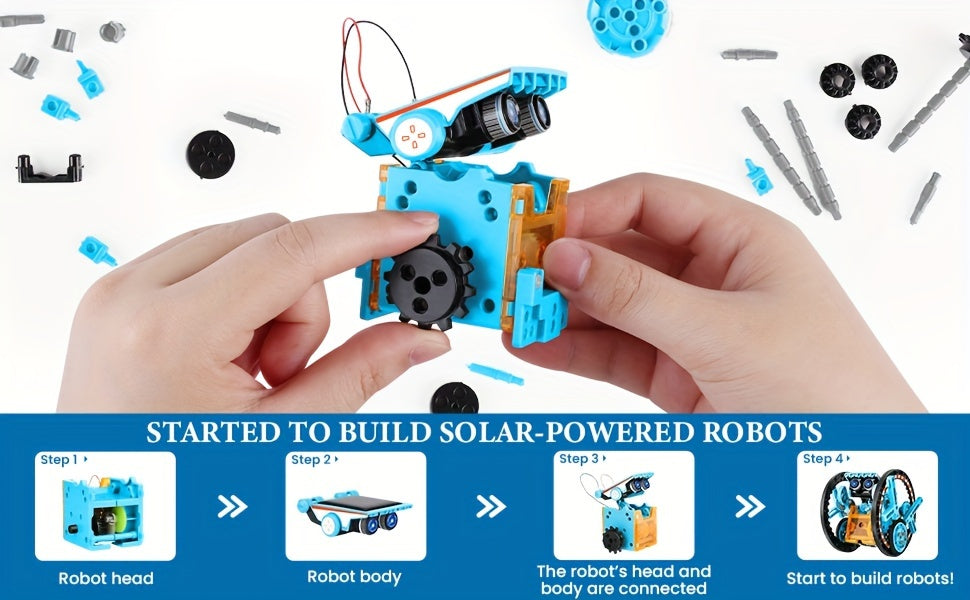 13-in-1 STEM Projects Solar Robot Toy for Kids Ages 8 9 10 11 12 Years Old, Building Science Educational Toys Birthday Gift for Kids Boys Girls