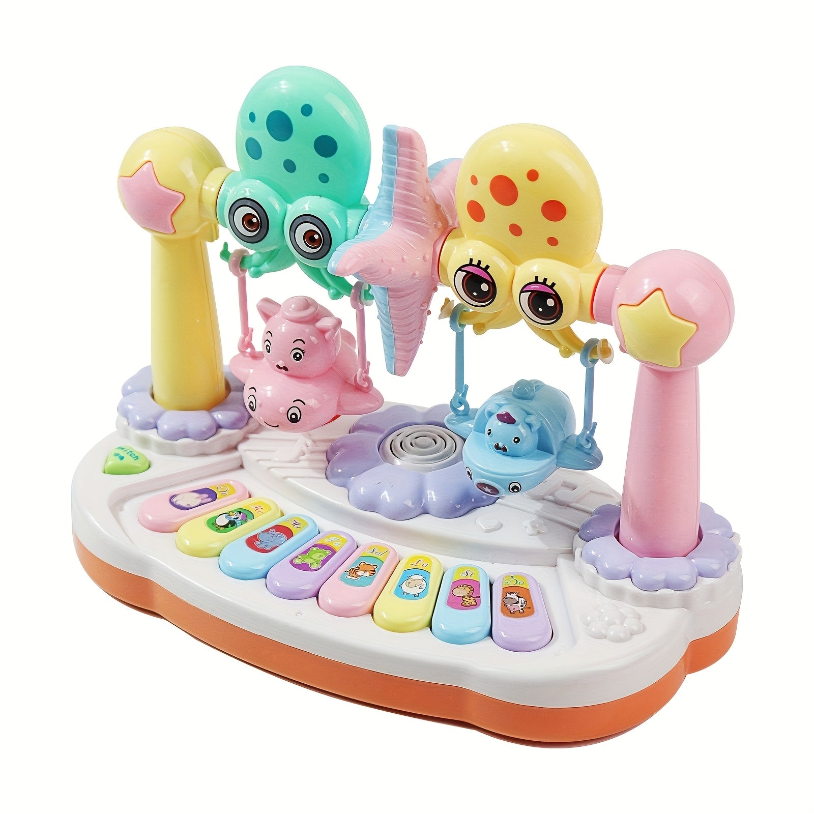 Attractive and educational piano keyboard toys, pre-loaded songs and lights for early learning and development Halloween Christmas Gift