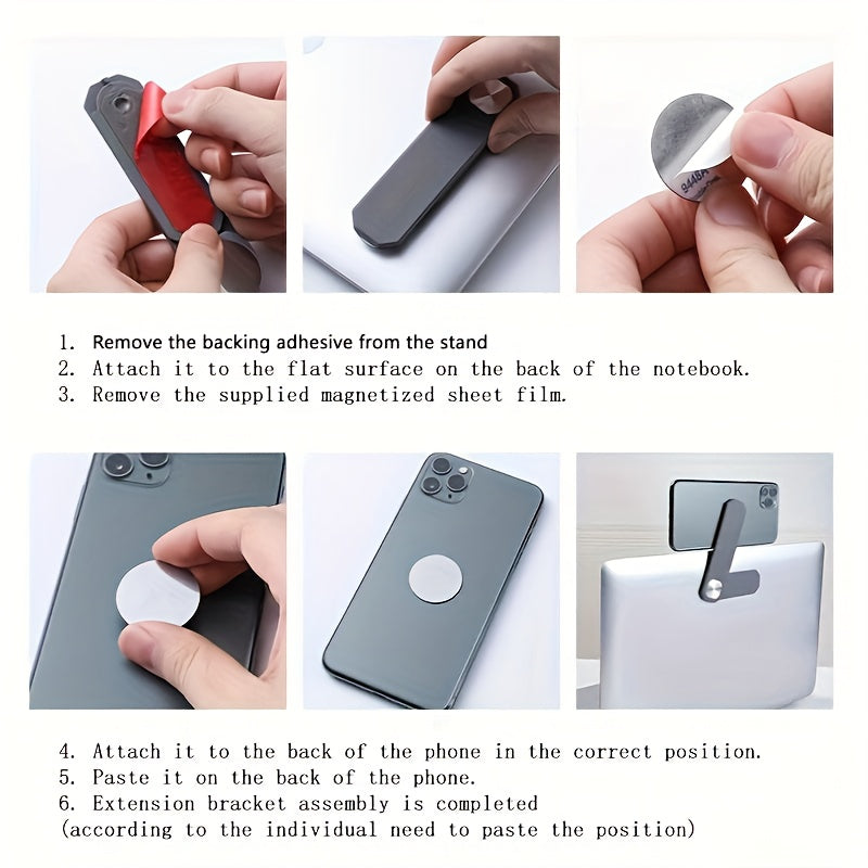 1pc Laptop Screen Support Holder Dual Monitor Display Clip Plastic Sticky Magnetic Notebook Computer Expansion Bracket