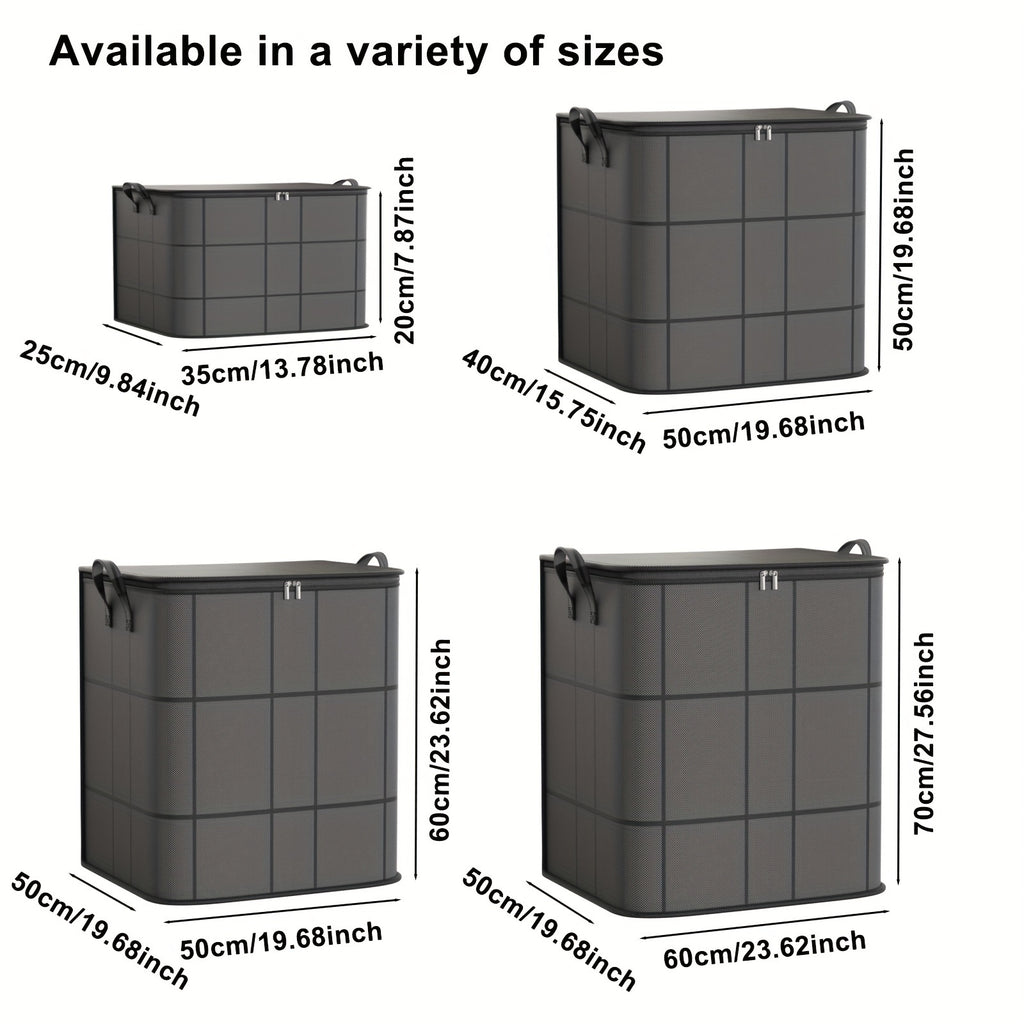 1pc of Clothing Storage Bag, Travel Bag, Large Capacity, with Handles, Foldable, Suitable for Quilts, Storing Clothes, Cotton Jackets, Blankets, Toys, Etc, Under-Bed Storage
