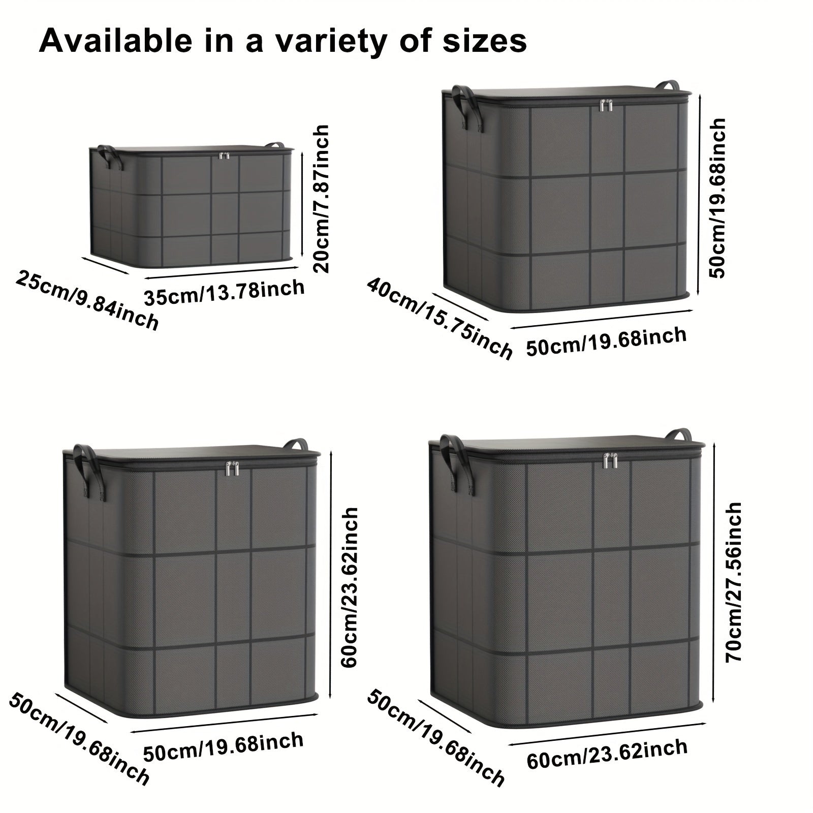 1pc of Clothing Storage Bag, Travel Bag, Large Capacity, with Handles, Foldable, Suitable for Quilts, Storing Clothes, Cotton Jackets, Blankets, Toys, Etc, Under-Bed Storage