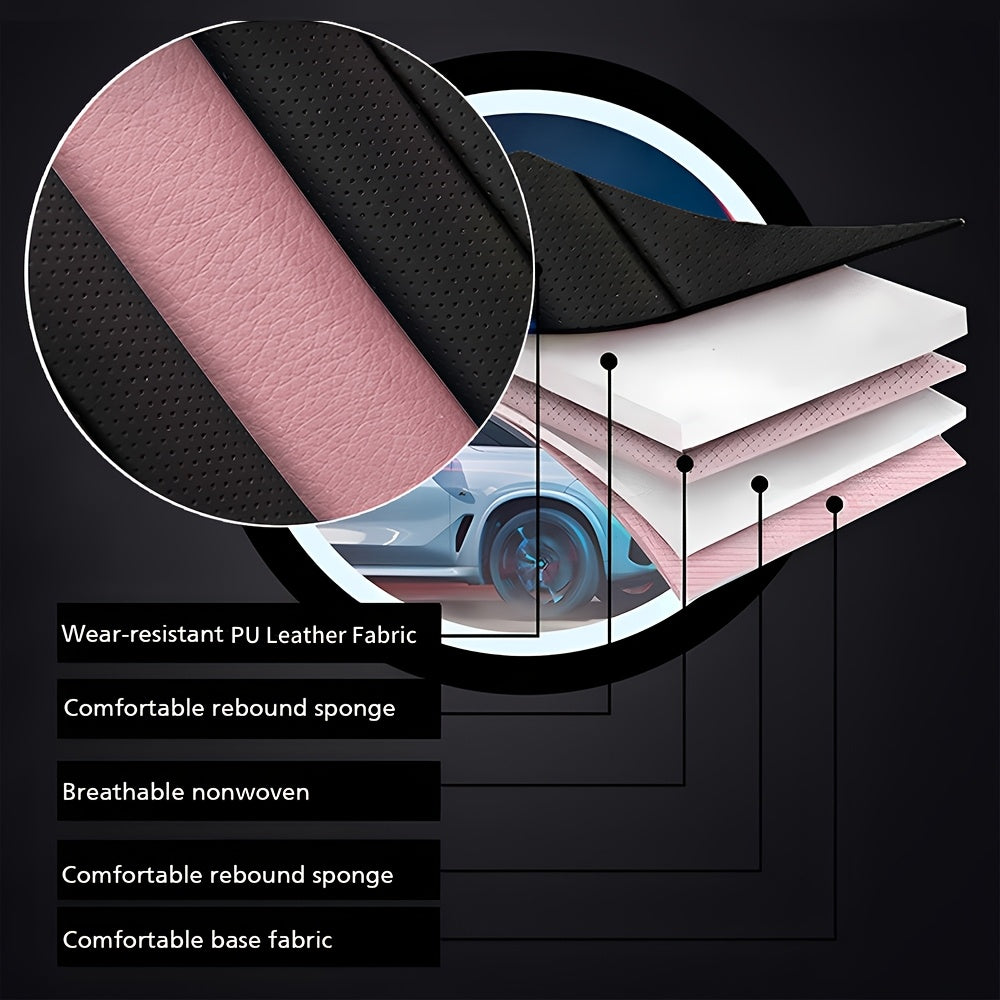 5 Seats Car Seat Covers Nappa Automotive Seat Cushion Protector Front Rear Full Set Waterproof Universal Fit for Most Sedan SUV Truck