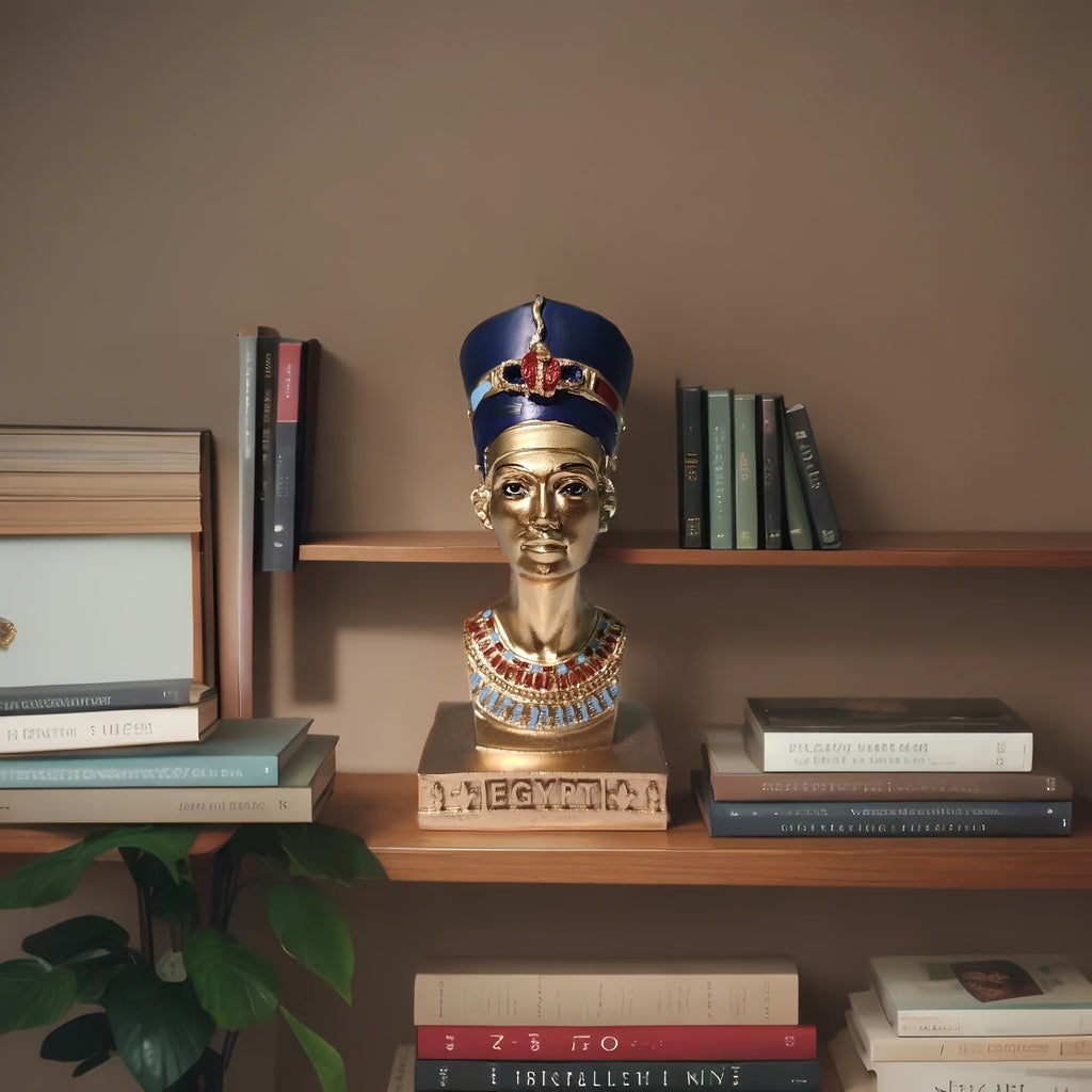 1pc Exquisite Cleopatra Resin Figurine - Home, Room, Garden Decoration, Tourist Souvenir, Bookcase Art - Unique Holiday Gift, Collectible Statue