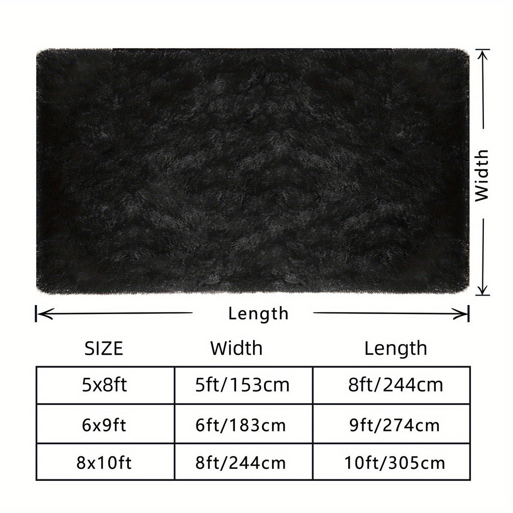 1pc Modern Plush Area Mat, Soft Polyester Fiber, Machine Washable, Non-Slip, Festive Decorative Mat for Living Room, Bedroom, Dorm, Entertainment - Ideal Gift and Home Decor, Bedroom Mat|Elegant Home Accent|Soft Polyester Mat
