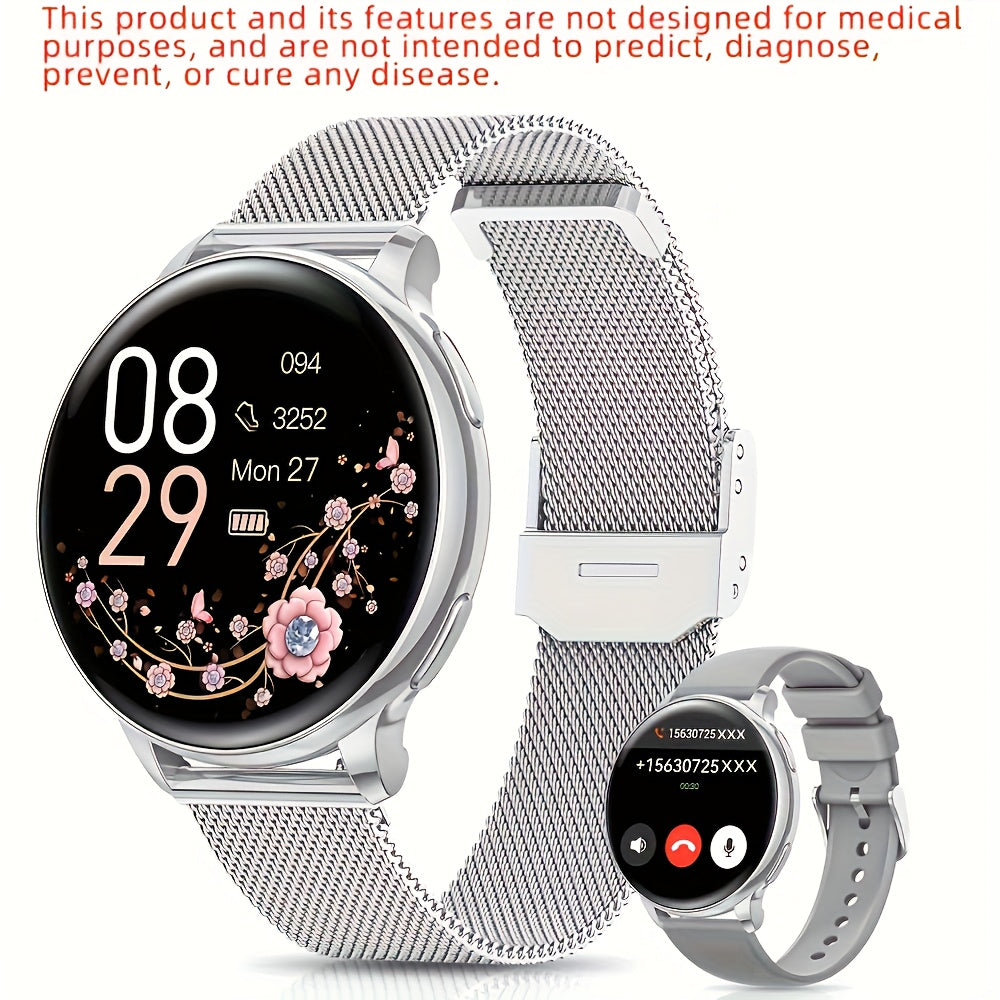 Smartwatch with Wireless Call/Dial, Female Functions, Sleep, 19 Sports Modes, Music Player, Pedometer - Perfect Birthday Gift for Men & Women, Christmas, Halloween, Smartwatches For Android & Ios