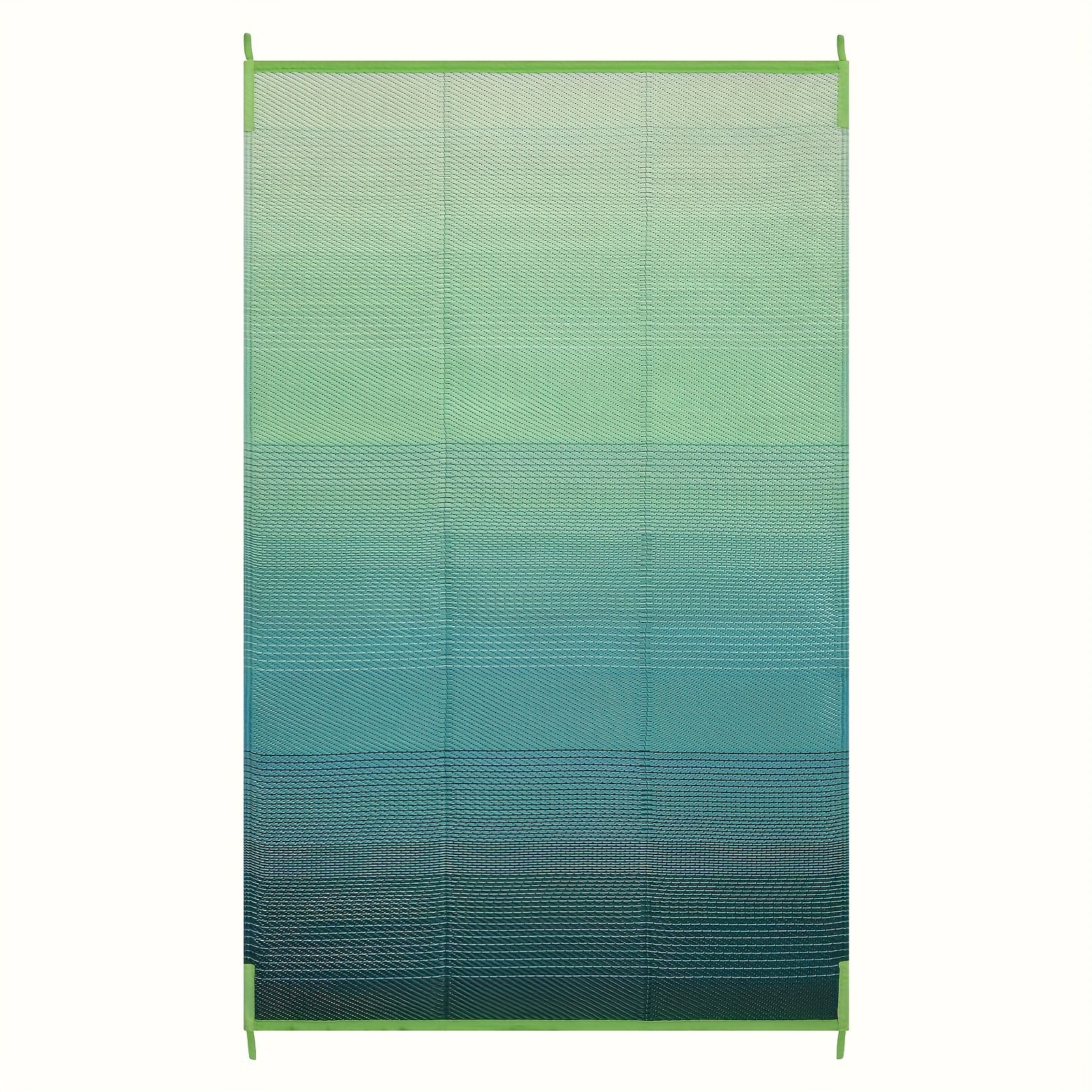 Extra Large Reversible Camping Mat - Durable Polypropylene Indoor/Outdoor Mat for RV, Patio, Backyard, Balcony & Deck - Vibrant Gradient Colors, Hand Wash Only, Outdoor Rugs