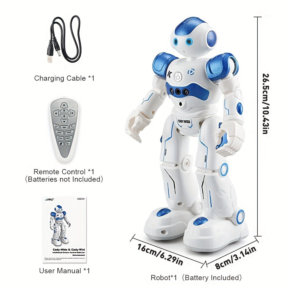 RC Robot Toys for Kids, Remote Control Robot Toys with Gesture & Sensing Programmable Dancing, Walking, Singing, Rechargeable Intelligent Robot, for 8 Age+ Year Old Birthday
