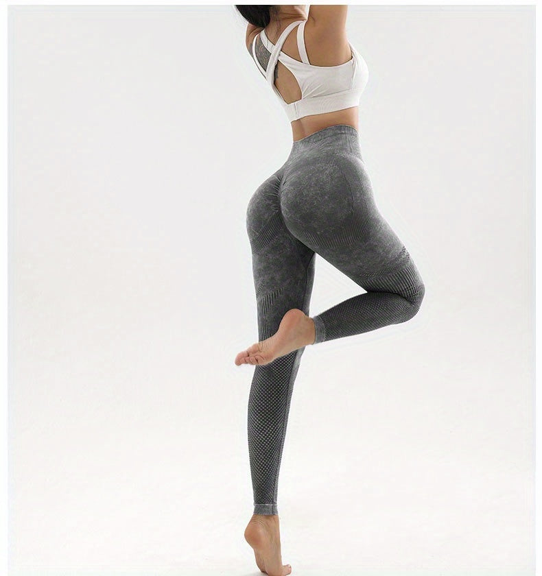 Women's High Waist Yoga Leggings - Elastic and Breathable Fitness Pants for Sports and Activewear