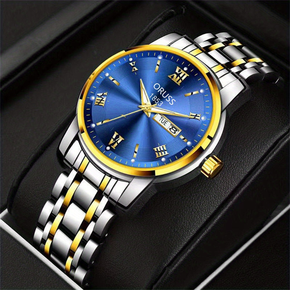 Classis Men's Watch Waterproof Luminous Durable Business Sports Wrist Watch, Ideal choice for Gifts