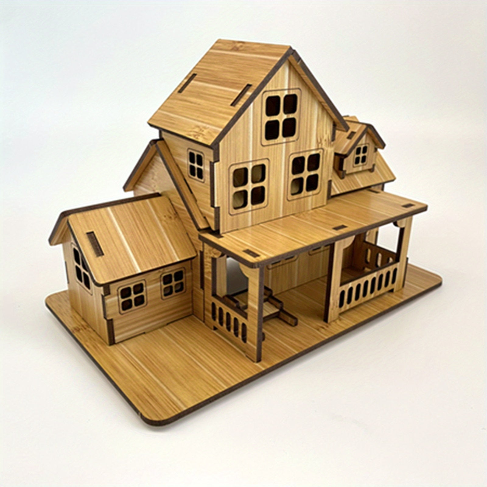 Wooden Puzzle House Model Kits - Educational DIY Toys for Kids and Adults - Laser Cut, Tool-Free Assembly, Creative Learning, Brain Development, and Fun Gifts