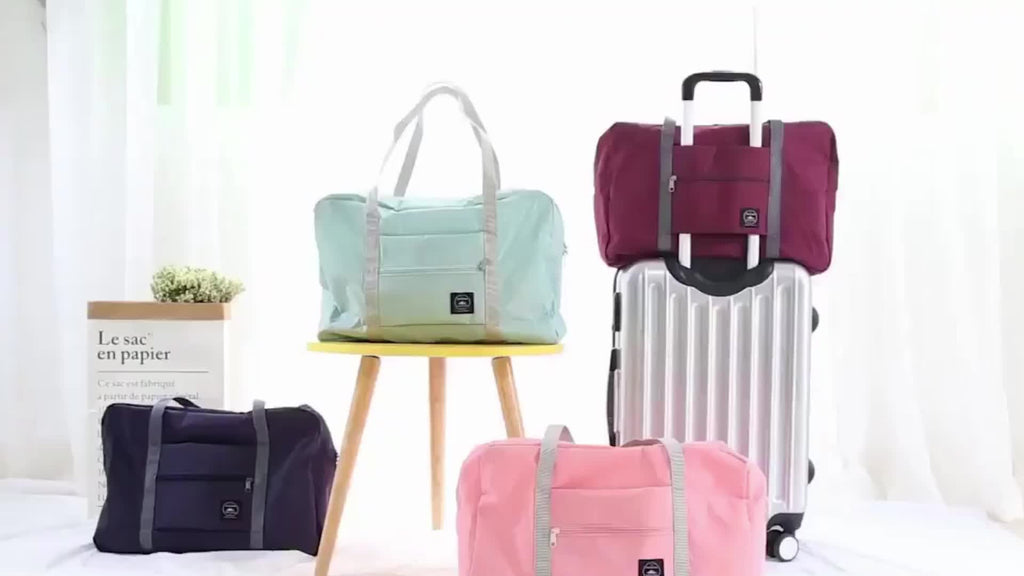 1pc Foldable Travel Duffel Bags, Large Capacity Luggage Bag, Foldable Travel Bag, Tote Bag, Suitable For Overnight, Holiday, Shopping, Weekends, Outing, Gym