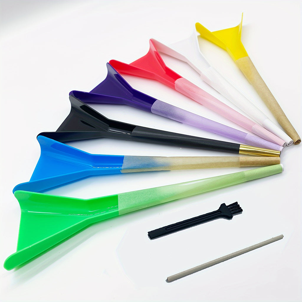 1set, Pre Rolled Cones Loader Funnel Tool Set - Including Cone Loader, Cleaning Brush Grinder Brush, Pressing Rod - Kitchen Supplies, Household Gadgets