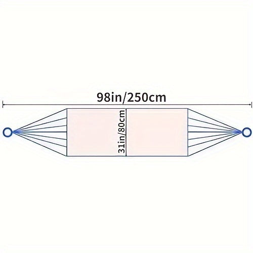 Portable Hammock Net With Nylon Rope And Hooks, For Outdoor Adventure, Outdoor Camping, Suitable For Garden, Beach, Courtyard, And Travel