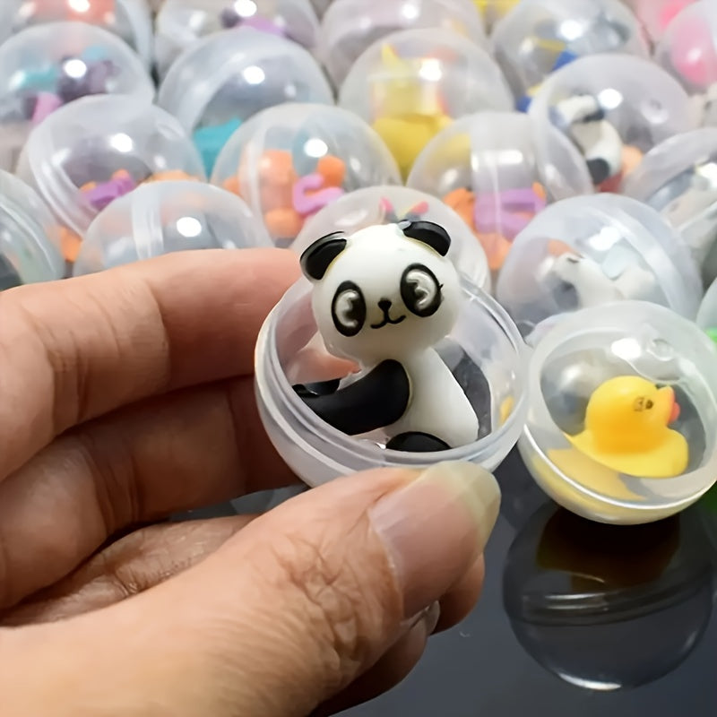 20pcs Novelty Relax Toy Set - Fun Mixed Surprise Eggs, Capsule Toys & Puppet Models - Perfect for Birthday Gifts, Christmas & Halloween Party Favors