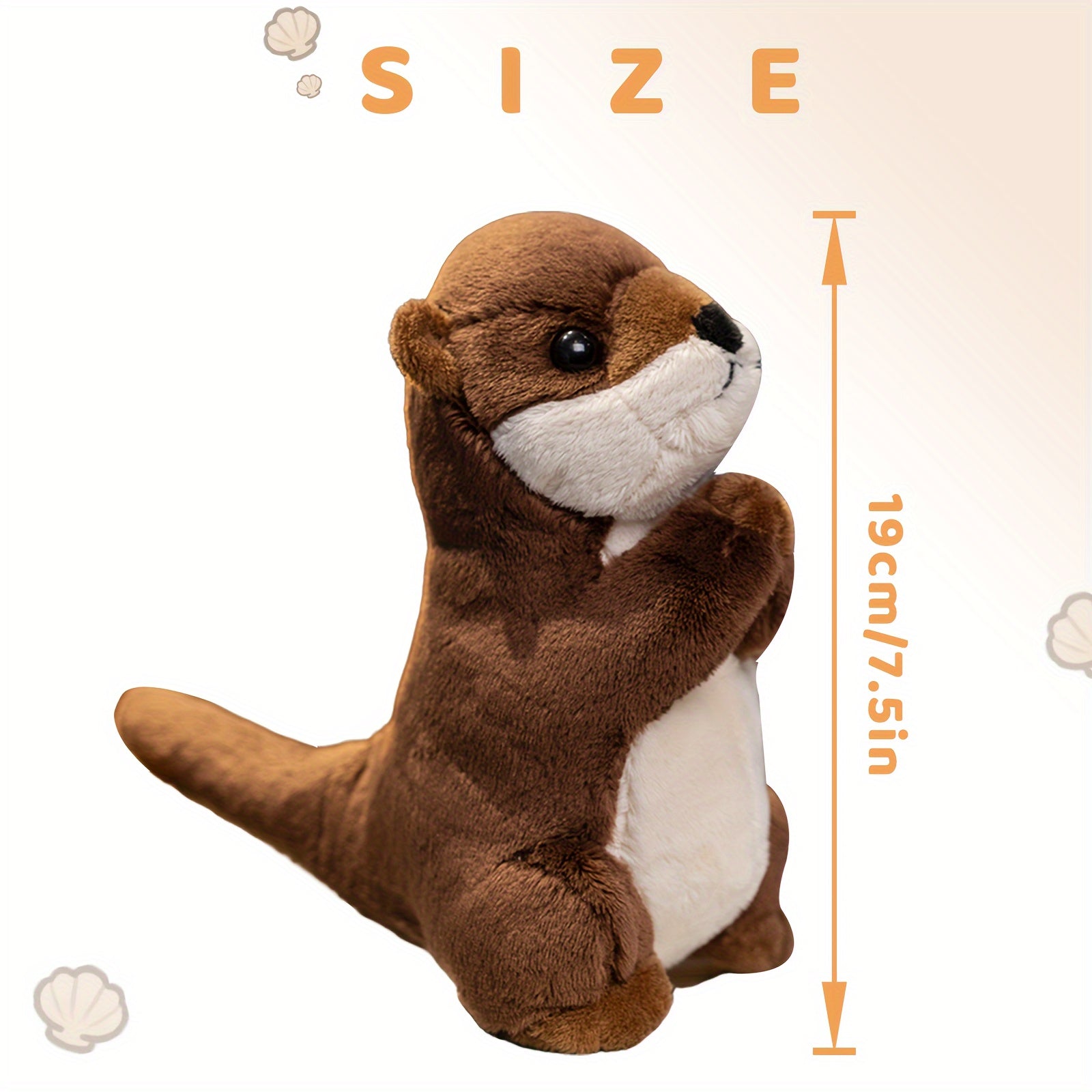Adorable Simulation Otter Plush Toys - Soft, Cuddly, Realistic Design - Perfect for Home Decor, Sofa Embellishments, Birthdays, Holidays - Gift for Friends & Family