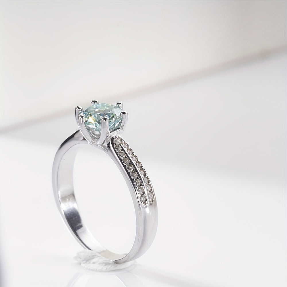 Tancise Original 925 Sterling Silvery Ring Moissanite Moissanite with Certificate Fine Jewelry Wedding Engagement Rings for Women