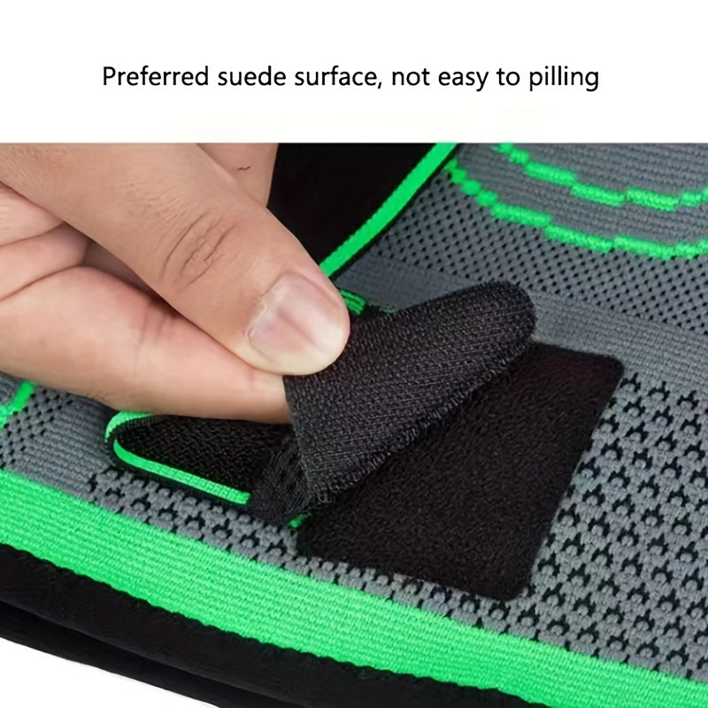 1pc Men's Sports Compression Knee Protector - Knee Support & Protection for Fitness, Running, Gym, and Outdoor Activities - Breathable, Short, Nylon Strap Design