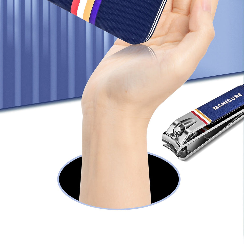 9/11/13/15/19pcs Fashion Nail Clipper Set Premium Manicure Tools for Men and Women, High-End Pedicure Kit