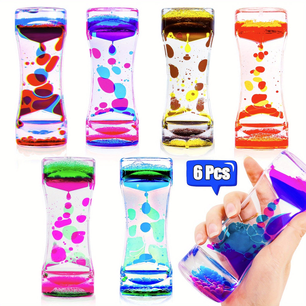 Liquid Motion Bubbler Sensory Toys - Calming Fidget Toys with Mesmerizing Visual Effects for Adults and Kids - Perfect Party Favors, Classroom Rewards, Christmas Stocking Stuffers and Goodie Bag Fillers