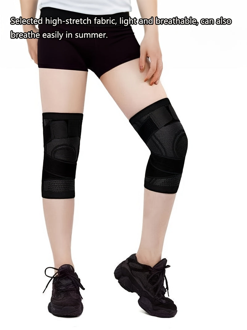 1pc Strap Knee Protector Sports Knee Support Adjustable Compression Breathable Joint Protection Sports Knee Protector Strap Compression Basketball Running