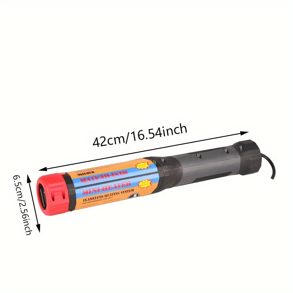 1100W Handheld Magnetic Induction Heater Kit with 8 Coils, Flameless Heat Tool for Automotive Applications, 110-130V Power Supply, US Plug - No Fuel Required