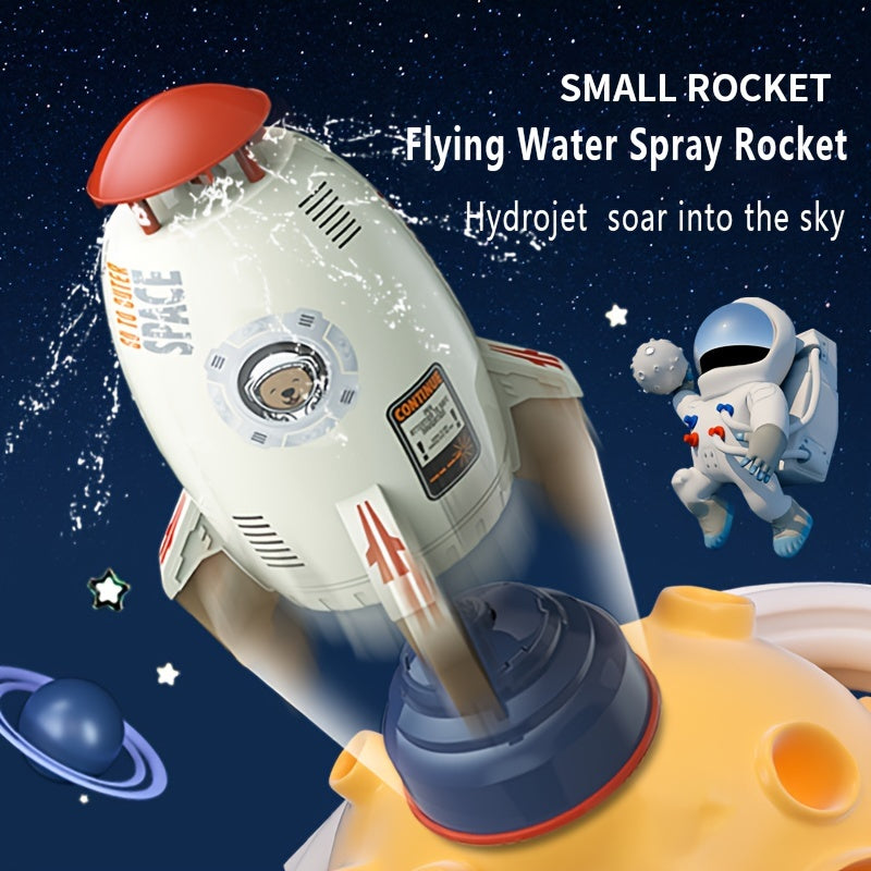 1pc, Outdoor Flying Water Jet Rocket Rotating Launch Sprinkler Watering Device Water Play Small Toys Waterer Rocket Fountain Summer Cool Toys Party Activity Toys Children's Birthday Gift