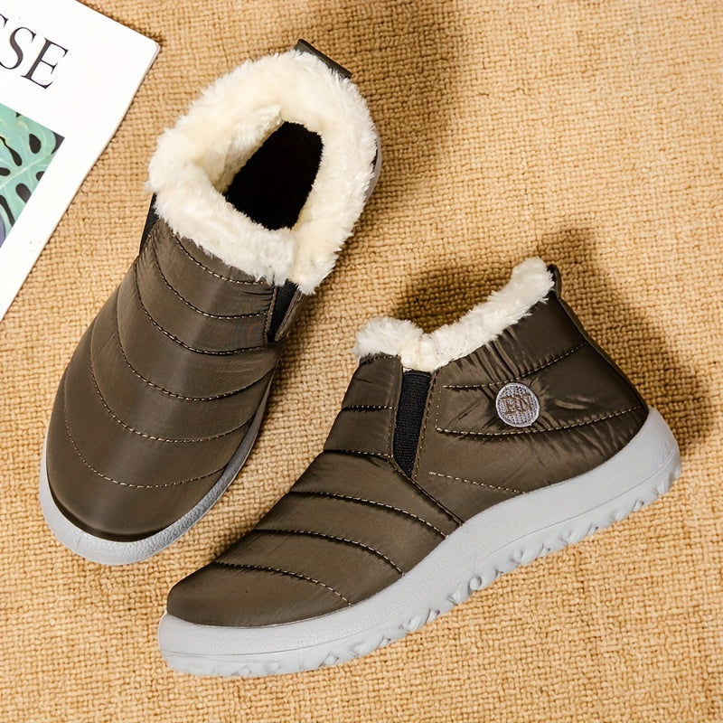 [Plush Snow Boots] Warm And Plush Women's Winter Snow Boots | Short, Thickened, Flat-Soled Footwear, Shoes