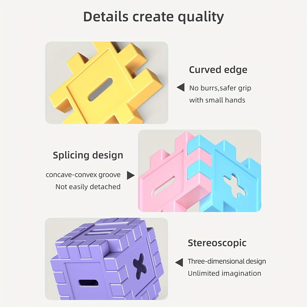 DIY Building Toys - Digital Block Building Set for Youngsters - Educational Intellectual Toys, Halloween/Thanksgiving Day/Christmas Gift