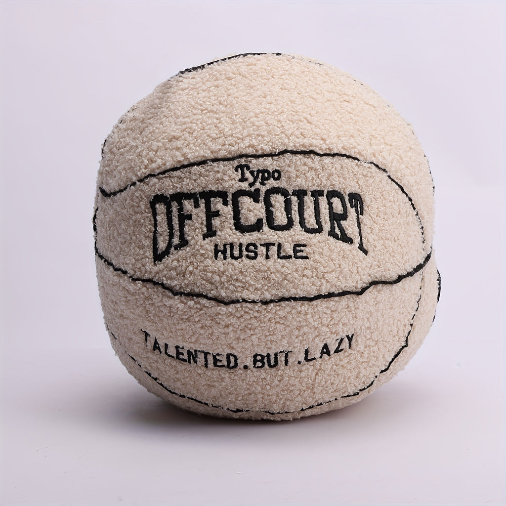 6 Styles Adorable Offcourt Basketball Pillow Soft Basketball Stuffed Toys Simulation Basketball Plush Toys Ball Plush Doll Cuddly Ball Pluishies Perfect Gift For Friends Soft Nap Pillow Throw Pillow