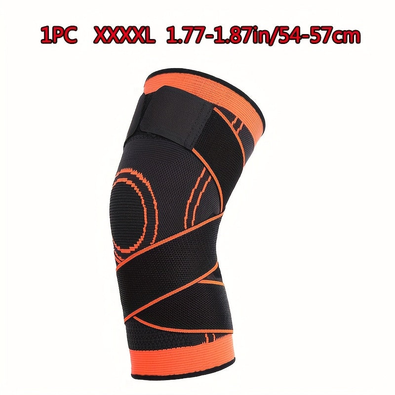 1pc Strap Knee Protector Sports Knee Support Adjustable Compression Breathable Joint Protection Sports Knee Protector Strap Compression Basketball Running