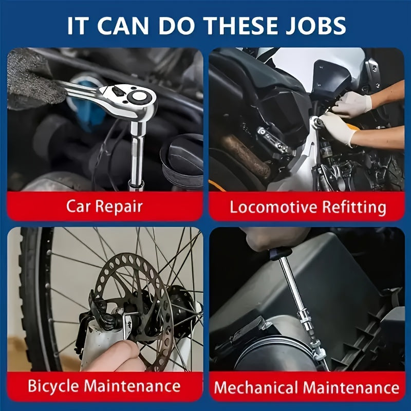 [HOT SALE]1 Set Of 53/151 Pieces, Professional Auto Repair Tool Kit